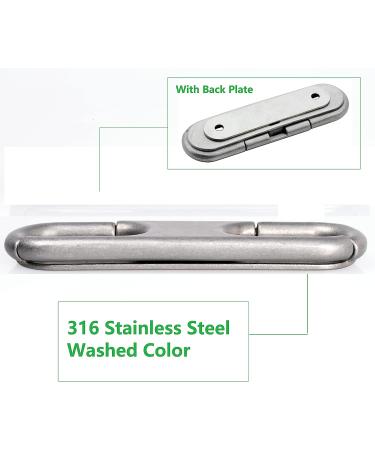6 inch 2pcs Thorn Boat Folding Cleat with Eagle Handle, Stainless Steel - Set of 2 - Buy Online on GoSupps.com
