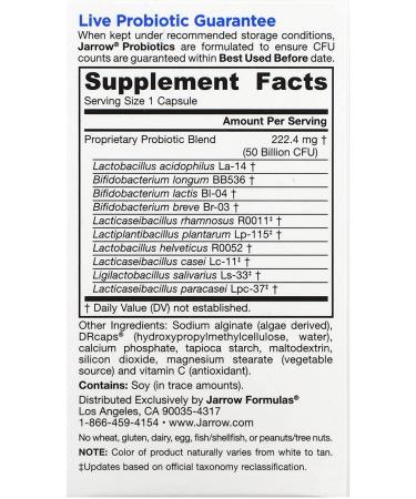Jarrow Formulas Jarro-Dophilus Ultra 50 Billion 60 Veggie Caps - Probiotics for Digestive Health - Buy Online on GoSupps.com