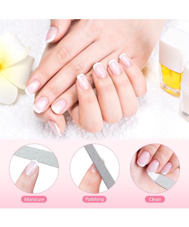Greoer Nail File Set 6 Pieces Double-Sided Plastic Handle Nail Files Professional Manicure Pedicure Tools for Manicure Pedicure Salon Home Use 6 Sizes - Buy Online on GoSupps.com