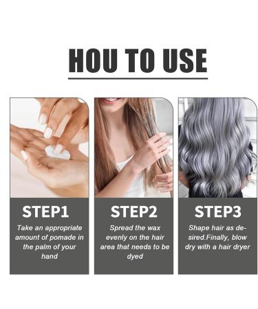 Non-Permanent Hair Dye - Temporary Hair Coloring Wax | Instant Hair Coloring Cream Temporary Hair Coloring Cream | Instant Coloring Clay - Buy Online on GoSupps.com