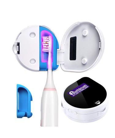 LagomLF SmartSF UV Toothbrush sterilizer Case Outdoor UV Sanitizer Toothbrush Portable UV toothbrush cover Travel Toothbrush Case Both Electric and Manual Toothbrushes (white)
