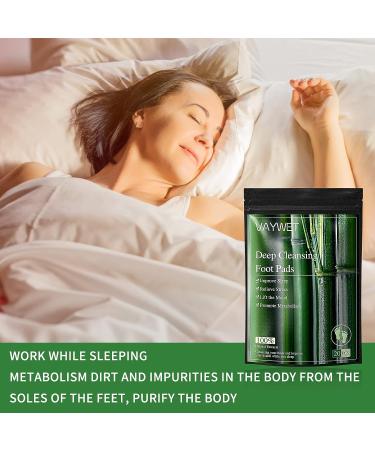 20PCS Natural Bamboo Vinegar Foot Pads for Stress Relief and Better Sleep - Herbal Essence Relaxation for Home or Travel - Buy Online on GoSupps.com