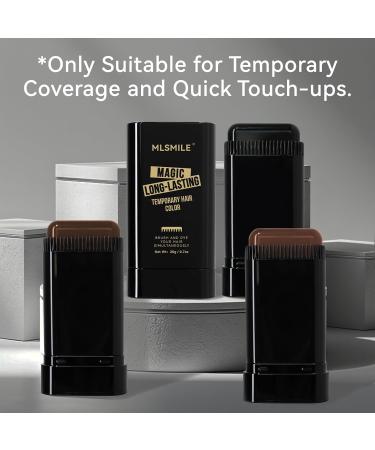 Peigne Colorant 2 en 1 pour Cheveux B ton Correcteur Couleur Anti-Chevaux Blancs - Imperm able R sistant la Transpiration Pratique et S curis Marron - Buy Online on GoSupps.com