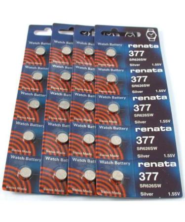 #377 Renata Watch Batteries 20Pcs