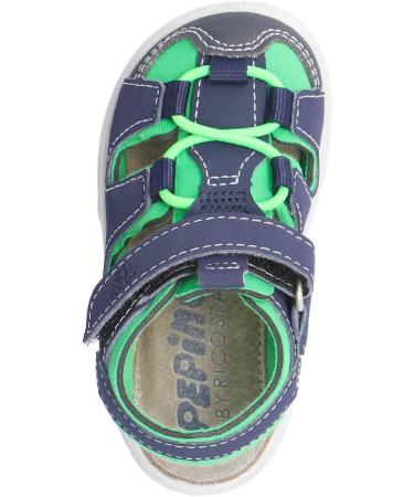 Ricosta Gery M 61 Boys' Sandals - 3.5 UK Child - Nautic Neon Green Blue - Buy Online on GoSupps.com