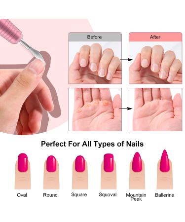 PELCAS Cordless Electric Nail Drill Kit - 20000RPM, 5 Speeds, LCD Display, 11 Attachments - Pink - Buy Online on GoSupps.com