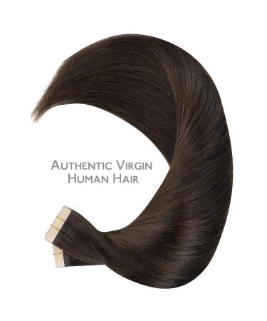 Buy If-Salt Tape Extensions - 40PCs 60g 25cm Real Hair Tape In Extensions for Invisible Look | #2A Light Dark Brown Silky Skin Weft - Buy Online on GoSupps.com