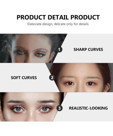 Didiseaon 10 sheets Imitation Temporary Brow Tattoos Eyebrow False Eyebrows D Stickers Waterproof Hair-like 21.5X14cm Black - Buy Online on GoSupps.com