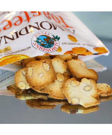 Almondina Toastees Variety Pack of Toasted Almond Thins Snack - Non-Dairy, Kosher, Baked with Natural Ingredients - 5.25 Ounce Package (Pack of 6) - Buy Online on GoSupps.com