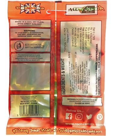 1200g Rhubarb and Custard Tubes Sweets 10 x 120g Big Grab Bags HALAL - Buy Online on GoSupps.com