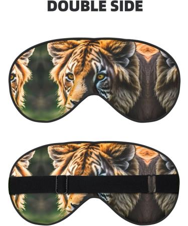 SSIMOO African Animals Print Eye Mask - Double-Sided Soft Light Blocking for Better Sleep Quality - International Shipping Available - Buy Online on GoSupps.com