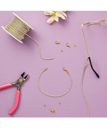 11 Yards Gold Rhinestone Trim String for DIY Jewelry Making & Crafts - 2mm Wide - Buy Online on GoSupps.com