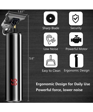 Powerful Rechargeable Hair Clippers with LCD Display for Men | Electric Beard Trimmer & Hair Clipper - Perfect for Finishing & Outlining (Red - Buy Online on GoSupps.com