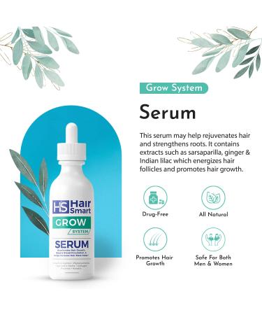 HairSmart Hair Growth Serum with Ayurvedic Herbs & Keratin | Accelerate Growth, Rejuvenate & Strengthen Roots | For Men and Women | 3.3 oz - Buy Online on GoSupps.com