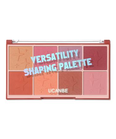 UCANBE 8 Colors Face Blush Palette - Matte & Shimmer Blendable Long-Lasting Blush Powder - Buy Online on GoSupps.com