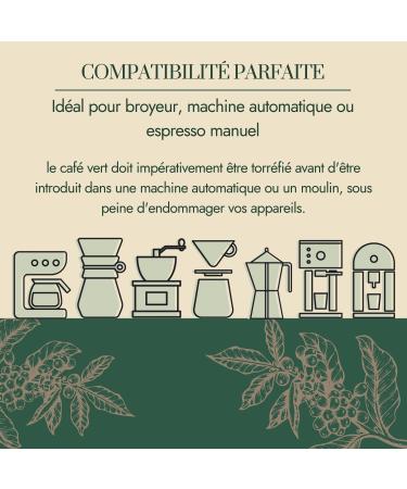 Graindecaf Caf Vert R publique Dominicaine 1kg | 100% Arabica Non Torr fi | De Montagne Rond & Gourmand | Notes De Chocolat Noix Fruits Jaunes | Id al Machine Grain Une Fois Torr fi 1 1 kg (Lot de 1) - Buy Online on GoSupps.com