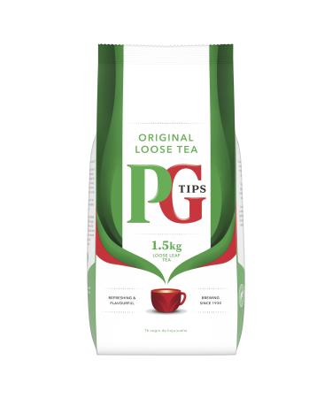 PG Tips Original Loose Leaf Tea 1.5kg Bulk Buy PG Loose Tea Black Tea Refreshing & Flavourful Ideal for Catering 480 Servings - Buy Online on GoSupps.com