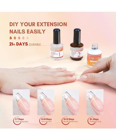 Saviland Nail Dehydrator and Primer Set with Gel Nail Glue - Full Nail Prep Kit for Gel Nails and Acrylics - No-Lifting Formula - 3+13PCS - Buy Online on GoSupps.com