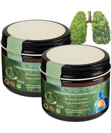 Lercea Mullein Cr me r paratrice pulmonaire transparente pour am liorer la sant pulmonaire cr me nettoyante professionnelle pour favoriser la circulation pulmonaire cr me nettoyante pulmonaire et 2 Pi ces.