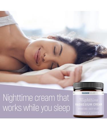 Chamomile Lavender Magnesium Lotion for Nighttime Relaxation - Topical Magnesium Cream for Legs, Arms, and Chest - Safe for Kids - 4 Fl Oz - Buy Online on GoSupps.com