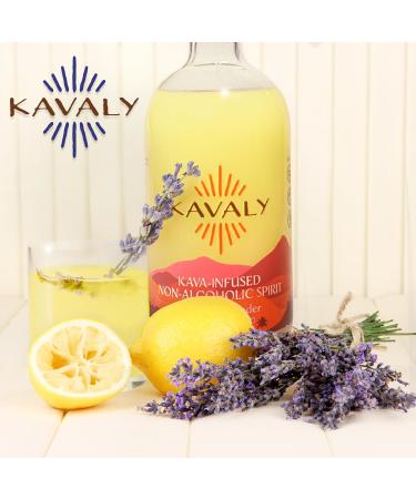 Kavaly Non Alcoholic Kava Infused Spirit Premium Alcohol Free Kava Drink for Social Rituals and Mocktails Modern Alcohol Alternative Lemon Lavender 750 ml - Buy Online on GoSupps.com
