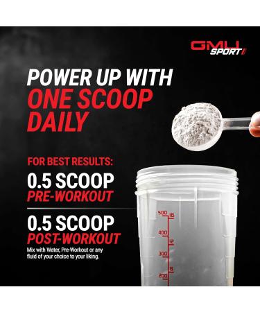 GMU SPORT Creatine 2.0 Flavored Creatine + HMB Powder | 45 Servings |5g Creatine Monohydrate + 3g HMB + Piperine |Strength Recovery & Muscle Builder | Strawberry Lemonade Drink Mix for Men & Women - Buy Online on GoSupps.com