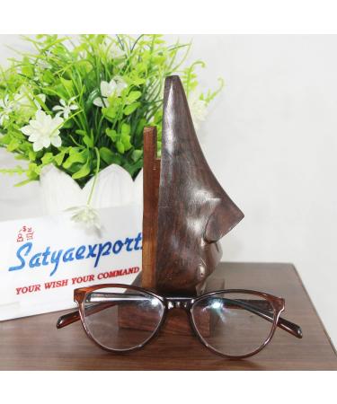 Satyaexports Handcrafted Wooden Eye Glass Stand | Perfect for All Glasses | International Shipping - Buy Online on GoSupps.com