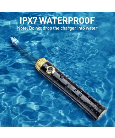 TouTin Sonic Electric Toothbrush for Adults - 12 Brush Heads, LED Light, IPX7 Waterproof - Buy Online on GoSupps.com