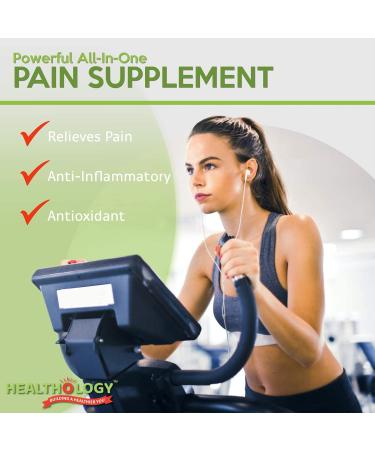 Healthology PAIN-FX | Joint Pain Relief Supplement | Anti-Inflammatory Joint Support | Contains Curcumin & Boswellia | Natural Source of Antioxidants | 60 Veggie Capsules | Vegan Friendly | NON-GMO - Buy Online on GoSupps.com