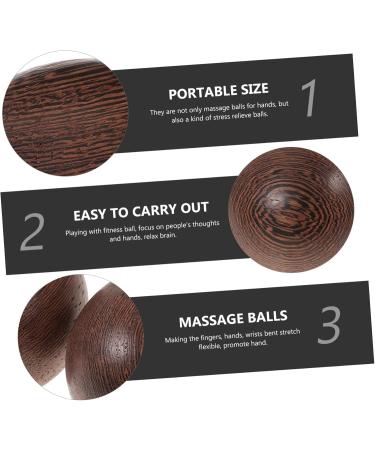 Corhad Solid Wood Massage Balls - Hand Massage Devices for Stress Relief & Meditation | Premium Lacrosse Fitness Balls - Buy Online on GoSupps.com