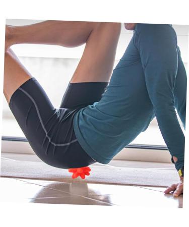 Magiclulu Star Fitness Ball - Portable Massage Roller & Coordination Training Tool | Elastic Silicone Pilates Ball (8x8cm) - Foot Massager in Red - Buy Online on GoSupps.com