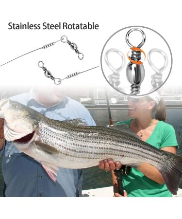 SEAOWL Saltwater Steel Circle Hook Rigs - 24pcs 3/0-9-30lb Leader Wire for Catfish Bass - Octopus Offset Fishing Hooks - Buy Online on GoSupps.com