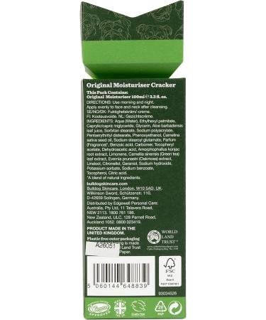 BULLDOG Skincare - Original Moisturiser Cracker Green Cracker Gift - Buy Online on GoSupps.com