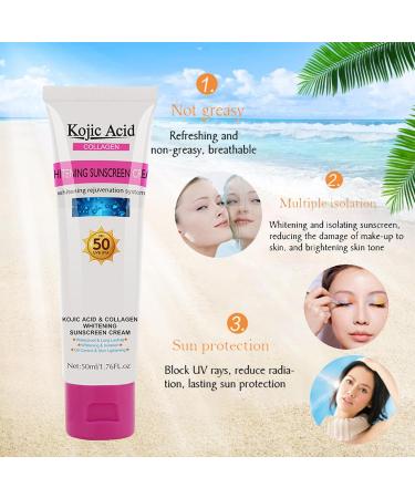 Face Sunscreen Face Sun Lotion Cream with SPF50 Waterproof Sun Cream Anti Sun UVA/UVB Radiation Protection Lotion Cream for Face and Body - Buy Online on GoSupps.com