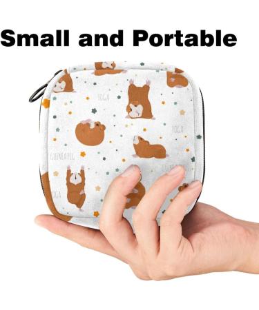 Women's Cute Guinea Pig Zip Pockets - Binding Bags for Tampon & Menstrual Storage | Multi-03 - Buy Online on GoSupps.com