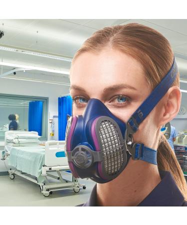 GVS ELIPSE P100 Elastomeric Half Mask Respirator with Source Control for Healthcare Professionals with Replaceable and Reusable Filters Included - Buy Online on GoSupps.com