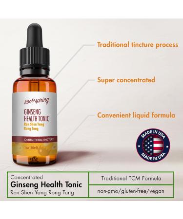 Ginseng Health Tonic Shen Yang Rong Tang Shen Yang Rong Wan Herbal Tincture (Liquid Extract) - Concentrate with Dropper - Natural TCM Herb Blend Supplement 1 oz (Pack of 4) 1 Fl Oz (Pack of 4) - Buy Online on GoSupps.com