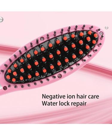 Buy Negative Ion Hair Straightener Brush - Dual Purpose Wet & Dry Styling Tool for Smooth Static-Free Hair | Salon Quality - Buy Online on GoSupps.com