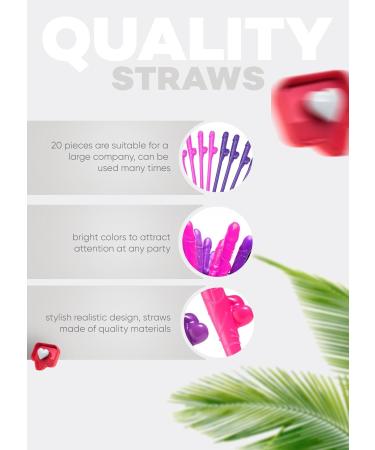 20 Plastic Dick Straws Funny Drinking Straws Hen Penis Shape Straws Party Favors Crazy Peni Party Straws Naughty Party Bachelorette Penis Party Pecker Straws Willy Straws Plastic Penis Straws Pack - Buy Online on GoSupps.com