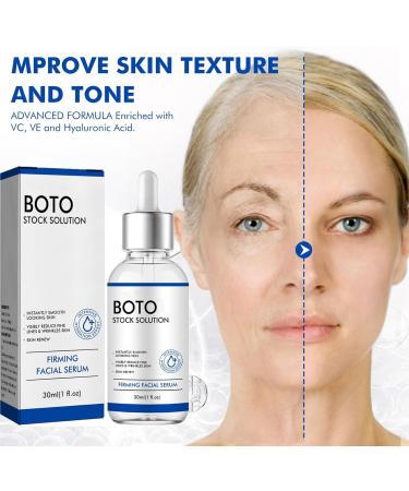 Boto Stock Solution Facial Serum - Boto-x Stock Anti Aging Serum For Face - Instant Face Tightening Boto Reduce Fine Lines Wrinkles Boost Skin Collagen Hydrate & Plump Skin 30ml - Buy Online on GoSupps.com