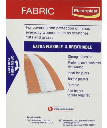 Elastoplast Fabric Dressing Length Plasters 10S - Flexible and Secure Adhesive Bandages - Buy Online on GoSupps.com