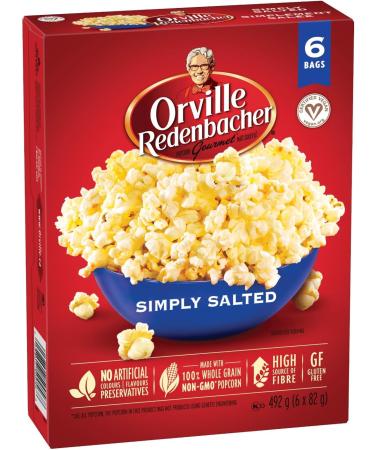 Orville Redenbacher's Popcorn Simply Salted 6 Count (Pack of 6) Simply Salted 13.67 g (Pack of 36) - Buy Online on GoSupps.com