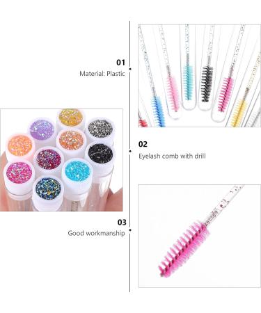 20pcs Diamond Eyelash Comb Curling Mascara Lash Eyelash Makeup Applicator Tubular - Buy Online on GoSupps.com