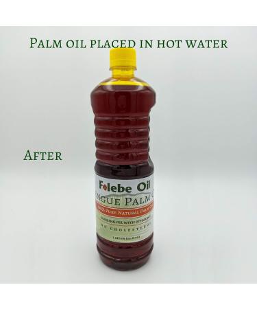 Folebe 100% Pure Natural Red Palm Oil - 5L Cholesterol-Free Cooking Oil with Vitamin E | Rich in Antioxidants | Cruelty-Free Cameroon Palm Oil - Buy Online on GoSupps.com