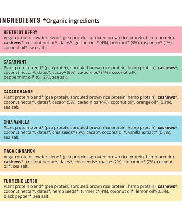 Bodyme Organic Vegan Protein Bar - Mixed Flavor 12x60g Gluten-Free 16g Complete Protein Essential Amino Acids - Ideal Fitness Snack - Buy Online on GoSupps.com
