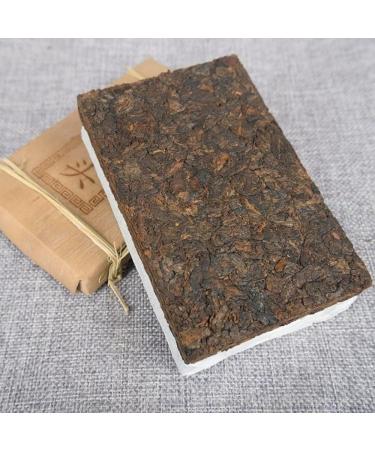 HQZM Ten Year Old Yunnan Golden Bud Puer Mature Tea Brick with Menghai Flavor The Classic Flavor 250g - Buy Online on GoSupps.com