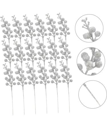 ABOOFAN 60 Pcs Golden Ball Berry Christmas Berry Branches Christmas Berry Stems Glitter Berry Stems Artificial Red Berry Berry Branches Glitter Berry Branches Powder Foam Flowers - Buy Online on GoSupps.com