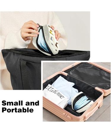 Menstruation Pad Bag with Zipper | Stylish Napkin & Tampon Bag for Women & Girls - Racing Shipping Dog Design - Color 4 - Buy Online on GoSupps.com