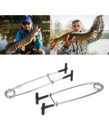 SAKEIOU Portable Fish Mouth Spreader - Durable Stainless Steel T-shaped Fish Mouth Opener | Essential Fishing Accessories for Anglers - Buy Online on GoSupps.com