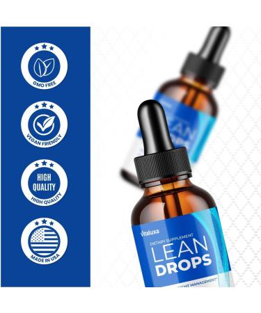 (2 Pack) Lean Drops Ultra LeanDrops Liquid Supplement Formula Clean Maximum Strength Support Daily Fitness Management Official LeanDros Pink Salt Premium Blend Ingredients Healthy Body Goals (4oz) - Buy Online on GoSupps.com